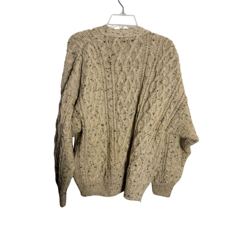 Nwt Aran Crafts 100% Wool Cable Knit Button Front Cardigan Sweater Women’s Med — image 5 of 5